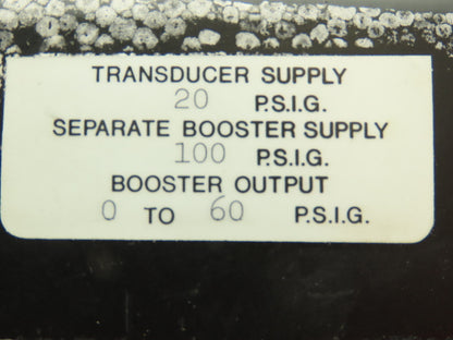 Fairchild TCIB-5225-4 Transducer Electric Pneumatic 1:5 Ratio Hazardous Location