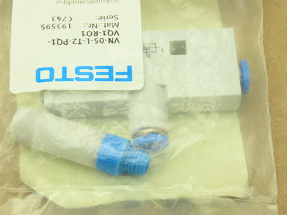 Festo VN-05-L-T2-PQ1-VQ1-RO1 Pneumatic Vacuum Generator Valve .45mm Nozzle