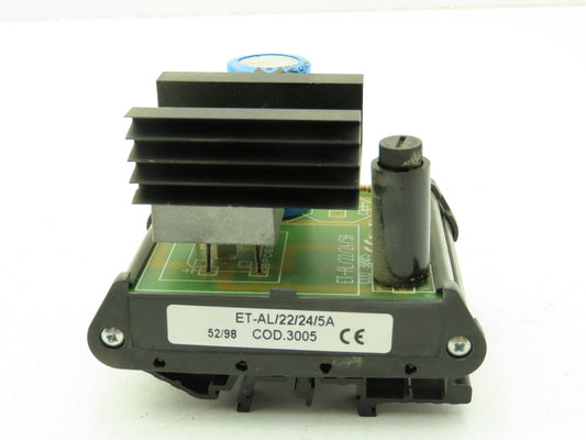 Euro Tek ET-AL/22/24/5A Single Phase Power Supply 20VAC Out 24VDC 5A Rectifier