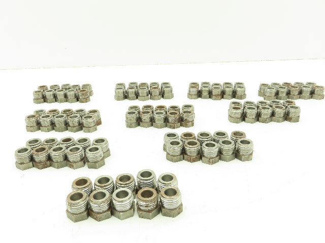 Steel Inverted 45° Flare Fitting Nut 3/8" Tube OD x 11/16" UNF  - Lot of 100