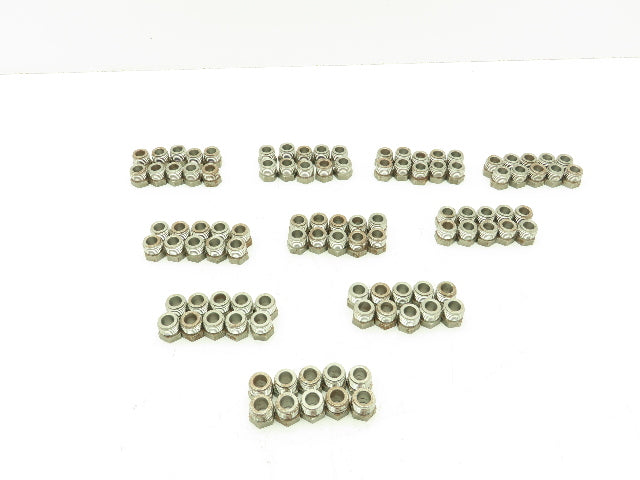 Steel Inverted 45° Flare Fitting Nut 3/8" Tube OD x 11/16" UNF  - Lot of 100