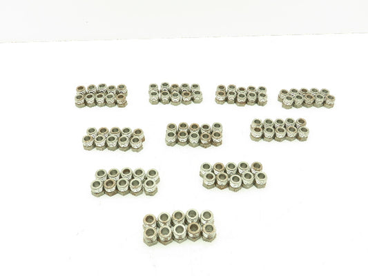 Steel Inverted 45° Flare Fitting Nut 3/8" Tube OD x 11/16" UNF  - Lot of 100