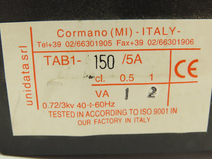 Unidata Current Transformer 150/5A 2VA Tab1 Lot of 3