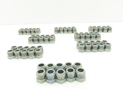 3/8" Tube OD x 5/8" UNF  Steel Inverted 45° Flare Fitting Nut  - Lot of 80