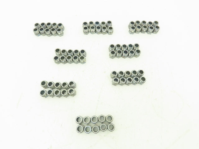 3/8" Tube OD x 5/8" UNF  Steel Inverted 45° Flare Fitting Nut  - Lot of 80