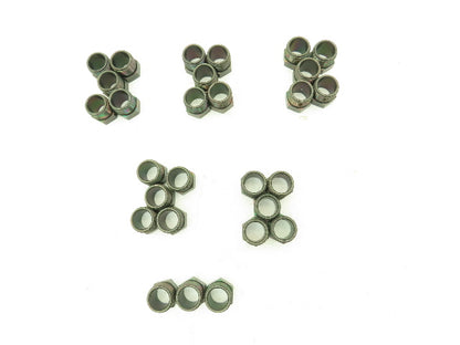 5/8" Tube OD x 7/8" UNF  Steel Inverted 45° Flare Fitting Nut- Lot of 28