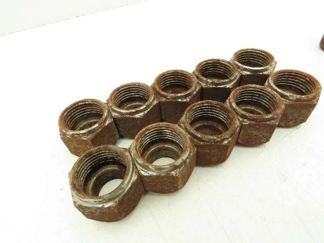 5/8" Tube OD x 7/8-14 UNF 45° Steel Flared HVAC Tube Nut  LOT OF 30