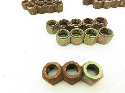 5/8" Tube OD x 7/8-14 UNF 45° Steel Flared HVAC Tube Nut  LOT OF 30