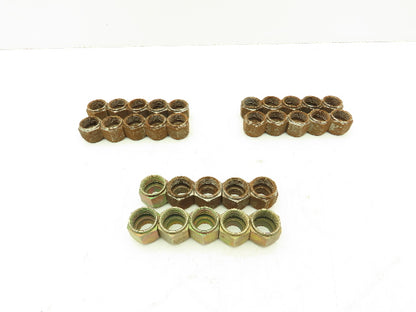 5/8" Tube OD x 7/8-14 UNF 45° Steel Flared HVAC Tube Nut  LOT OF 30