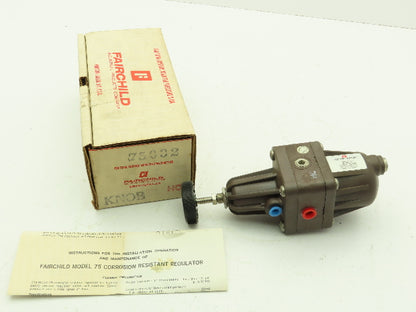 Fairchild 75032 Corrosion Resistant Regulator Model 75 1/4" NPT SS Ports 30 PSI