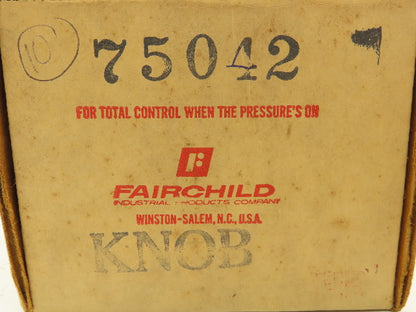 Fairchild 75042 Pneumatic Air Regulator Model 75 Corrosion Resistant 60 PSI Knob