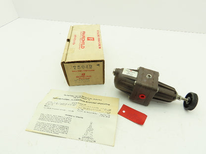 Fairchild 75042 Pneumatic Air Regulator Model 75 Corrosion Resistant 60 PSI Knob