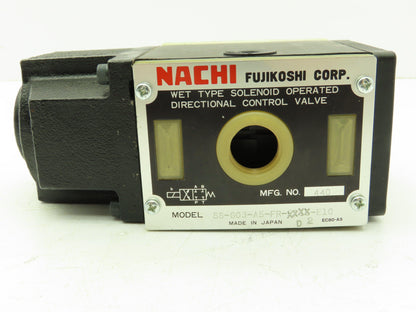 Nachi SS-G03-A5-FR-D2-E10 Hydraulic Directional Control Wet Solenoid Valve 24VDC