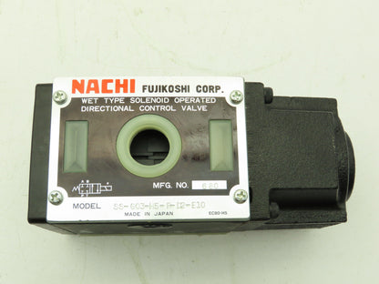 Nachi SS-G03-H5-R-D2-E10 Hydraulic Directional Control Wet Solenoid Valve 24VDC