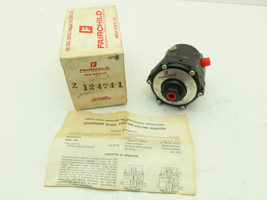 Fairchild 4506 Z12474-1 Pneumatic Air Volume Booster Model 4500 1.62/1 Output