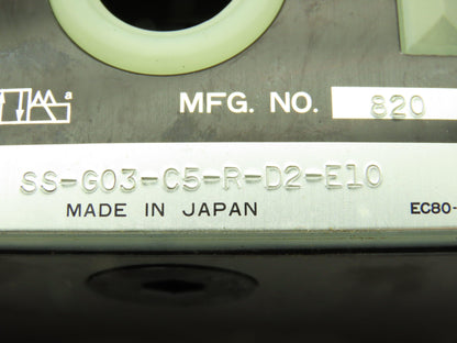 Nachi SS-G03-C5-R-D2-E10 Hydraulic Directional Control Wet Solenoid Valve 24VDC