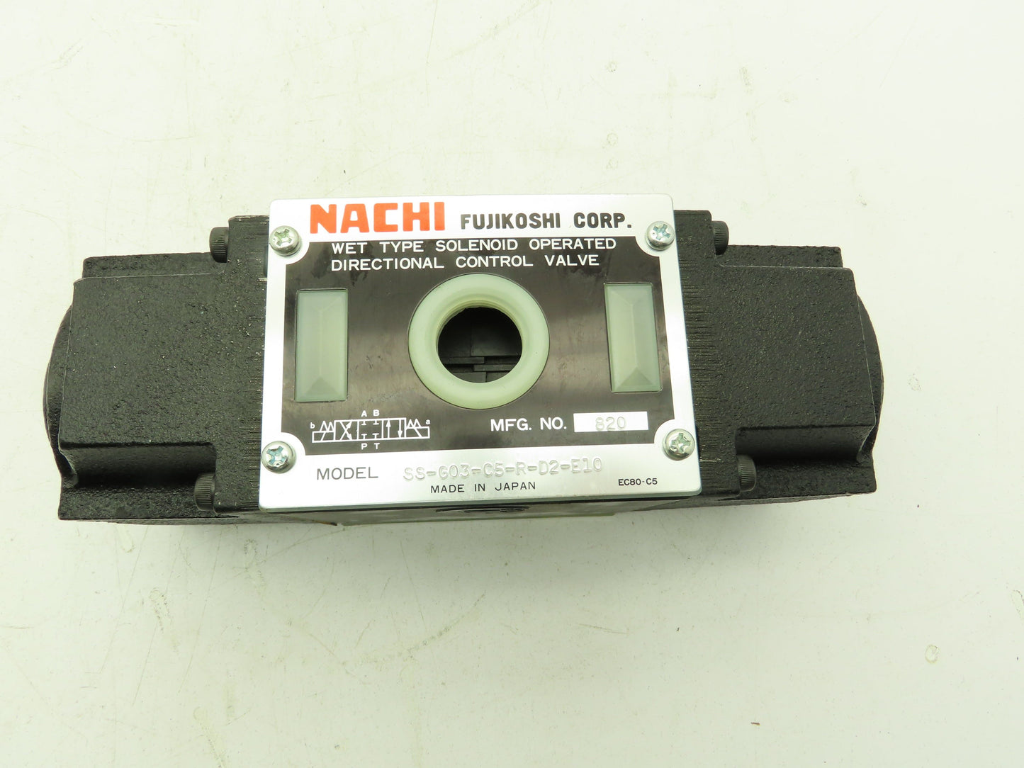 Nachi SS-G03-C5-R-D2-E10 Hydraulic Directional Control Wet Solenoid Valve 24VDC