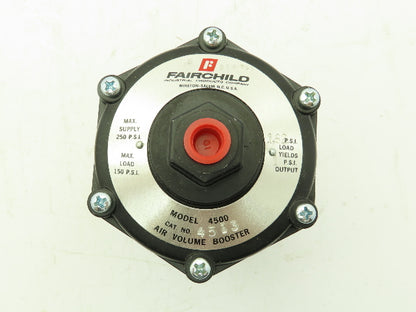 Fairchild Z12474-1 Pneumatic Air Volume Booster Model 4500 1.62/1 Output 4513