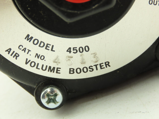 Fairchild Z12474-1 Pneumatic Air Volume Booster Model 4500 1.62/1 Output 4513