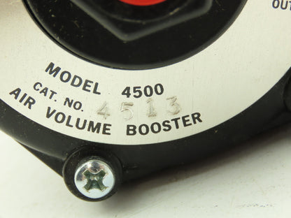 Fairchild Z12474-1 Pneumatic Air Volume Booster Model 4500 1.62/1 Output 4513