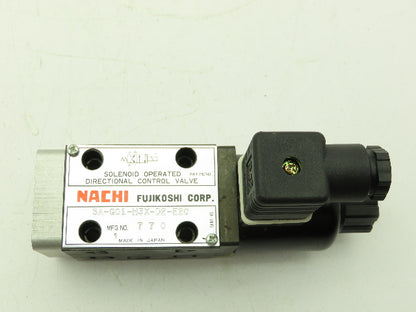Nachi SA-G01-H3X-D2-E20 Hydraulic Directional Control Wet Solenoid Valve 24VDC