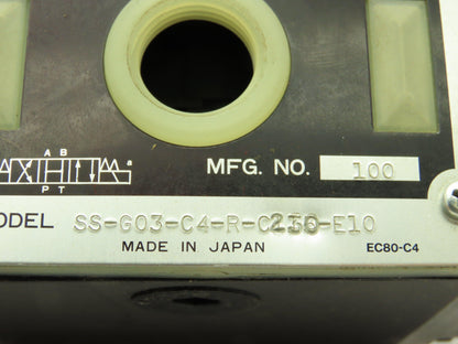 Nachi SS-G03-C4-R-C230-E10 Hydraulic Directional Control Solenoid Valve 220V D05