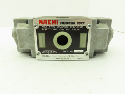 Nachi SS-G03-C4-R-C230-E10 Hydraulic Directional Control Solenoid Valve 220V D05