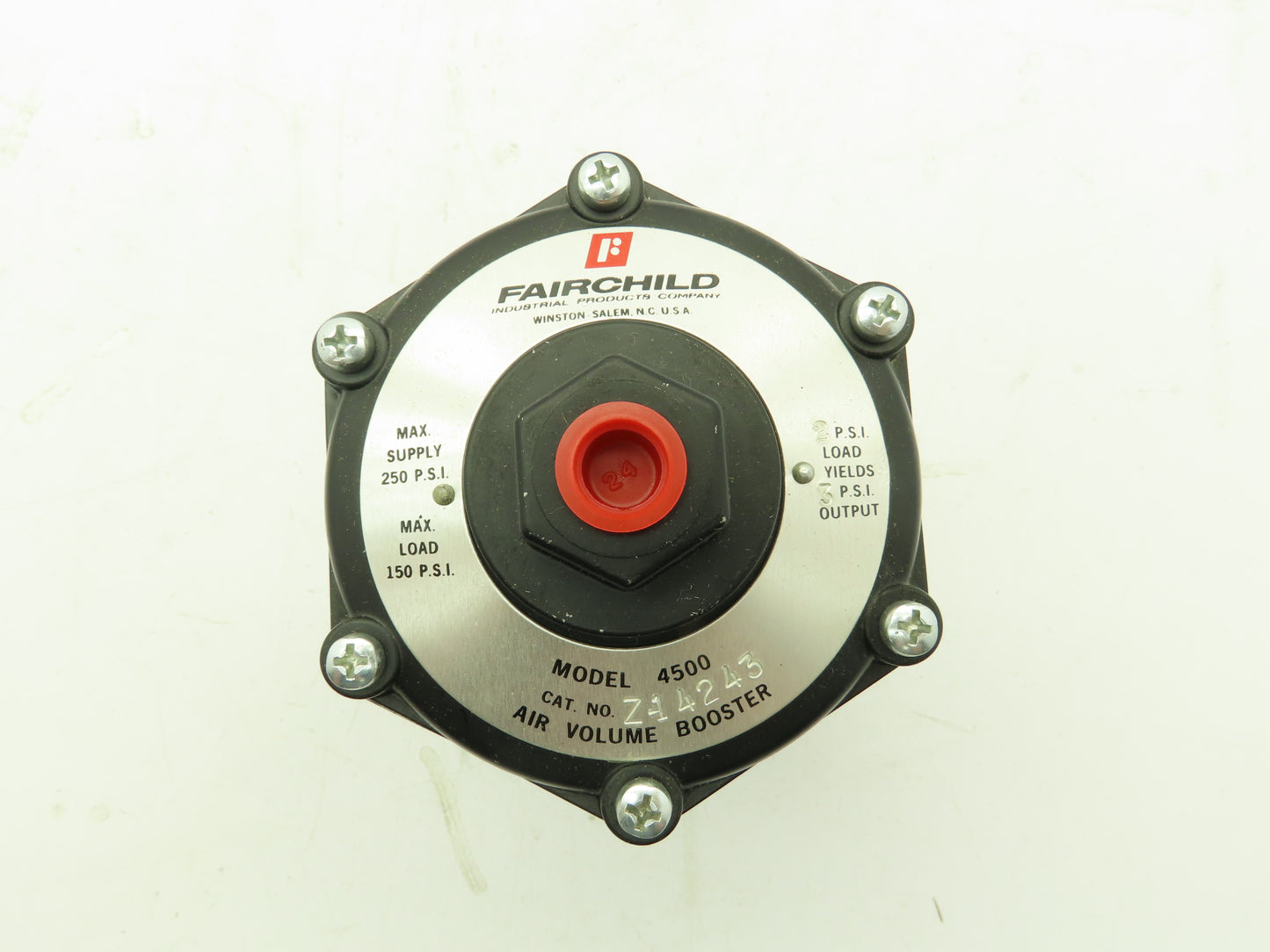 Fairchild Z-14243 Pneumatic Air Volume Booster Model 4500 2/3 Output 4503