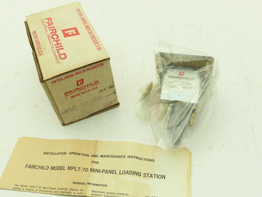 Fairchild MPLT-70-SPH-100-100 Mini Pressure Regulator Indicating Station 100 PSI