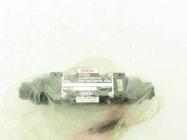 Nachi SS-G01-E3Z-R-D2-E20 Hydraulic Directional Control Solenoid Valve 24VDC D03