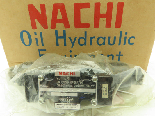Nachi SS-G01-E3Z-R-D2-E20 Hydraulic Directional Control Solenoid Valve 24VDC D03