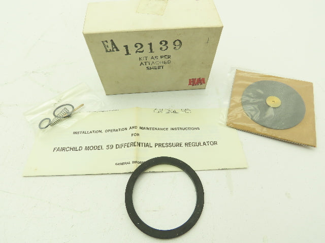 Fairchild EA-12139 Repair Kit Model 59 Differential Pressure Regulator