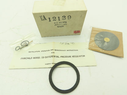 Fairchild EA-12139 Repair Kit Model 59 Differential Pressure Regulator