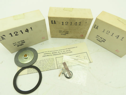 Fairchild EA-12141 Kendall Repair Kit Model 60 64 Regulators Lot of 3