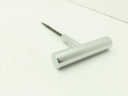 Steel Spiral Probe Reamer Tire Plug Repair Tool Chrome Steel T-Handle  LOT OF 2