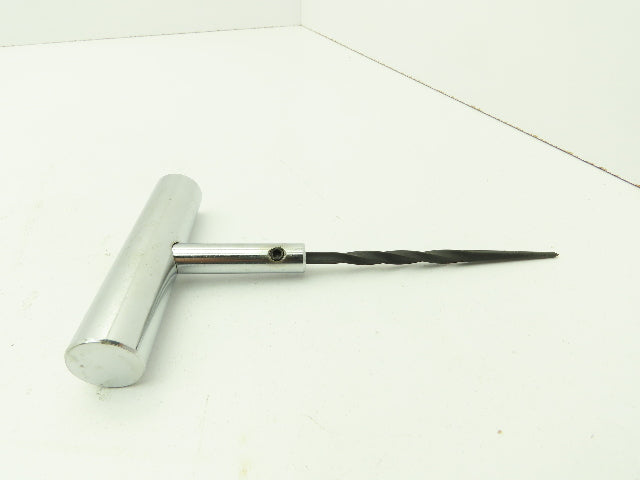 Steel Spiral Probe Reamer Tire Plug Repair Tool Chrome Steel T-Handle  LOT OF 2
