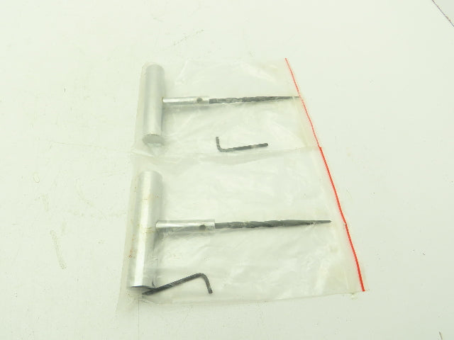 Steel Spiral Probe Reamer Tire Plug Repair Tool Chrome Steel T-Handle  LOT OF 2