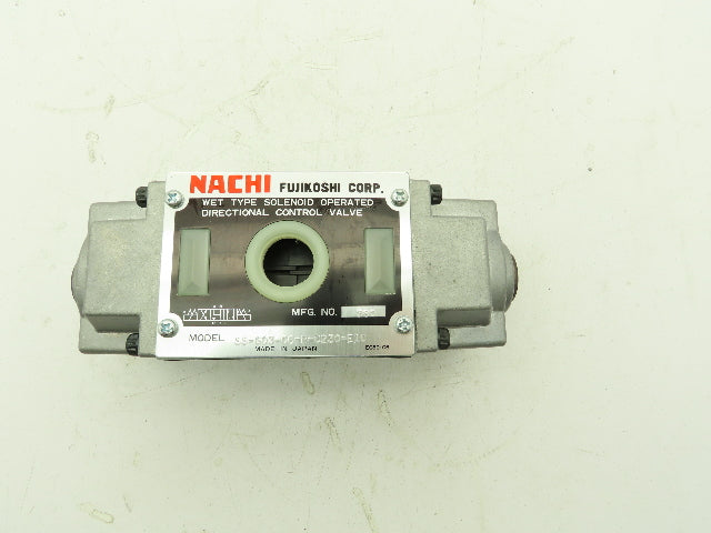 Nachi SS-G03-C6-R-C230-E10 Hydraulic Directional Control Wet Solenoid Valve 220V