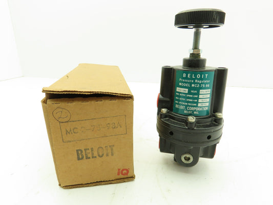 Beloit MC2-75-98A Pressure Regulator 30 PSI Spring Load 150PSI Max Output