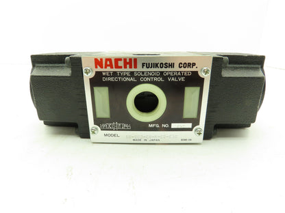 Nachi SS-G03-C6-R-D2-E10 Hydraulic Directional Control Wet Solenoid Valve 24VDC