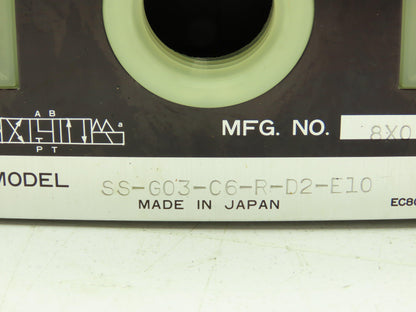 Nachi SS-G03-C6-R-D2-E10 Hydraulic Directional Control Wet Solenoid Valve 24VDC
