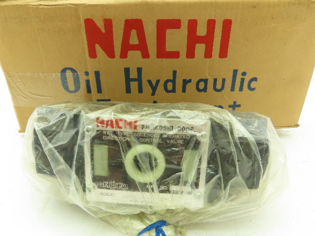 Nachi SS-G03-C6-R-D2-E10 Hydraulic Directional Control Wet Solenoid Valve 24VDC