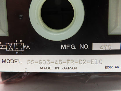 Nachi SS-G03-A5-FR-D2-E10 Hydraulic Directional Control Wet Solenoid Valve 24VDC