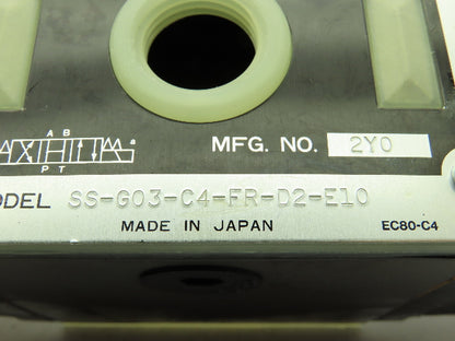 Nachi SS-G03-C4-FR-D2-E10 Hydraulic Directional Control Wet Solenoid Valve 24VDC