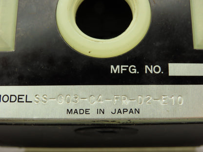 Nachi SS-G03-C4-FR-D2-E10 Hydraulic Directional Control Solenoid Valve 24VDC D05