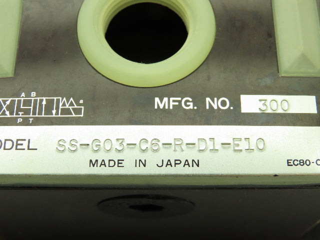 Nachi SS-G03-C6-R-D1-E10 Hydraulic Directional Control Wet Solenoid Valve 12VDC