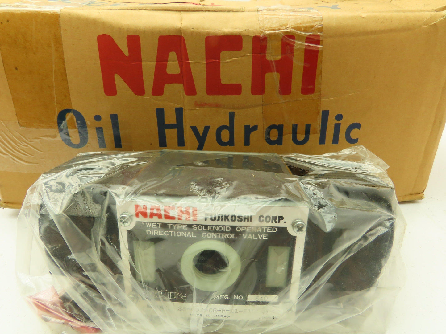 Nachi SS-G03-C6-R-D1-E10 Hydraulic Directional Control Wet Solenoid Valve 12VDC