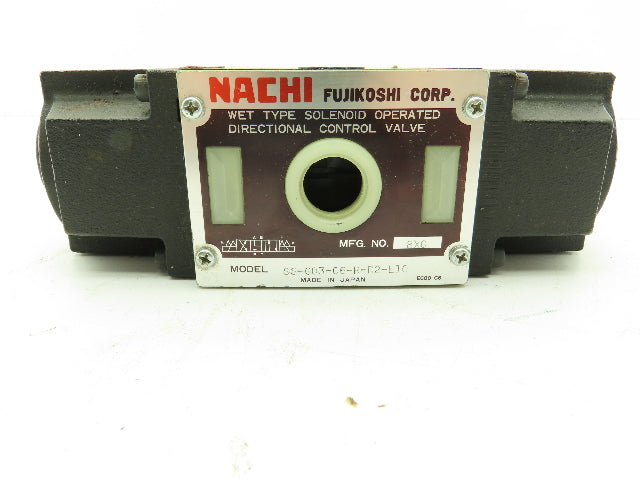 Nachi SS-G03-C6-R-D2-E10 Hydraulic Directional Control Wet Solenoid Valve 24VDC