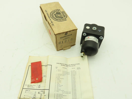 Fairchild 61212 Stratos Service Pneumatic Air Pressure Regulator Model 61 20 PSI