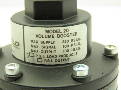 Fairchild 20692 Pneumatic Air Volume Booster 5/1 Output Model 20